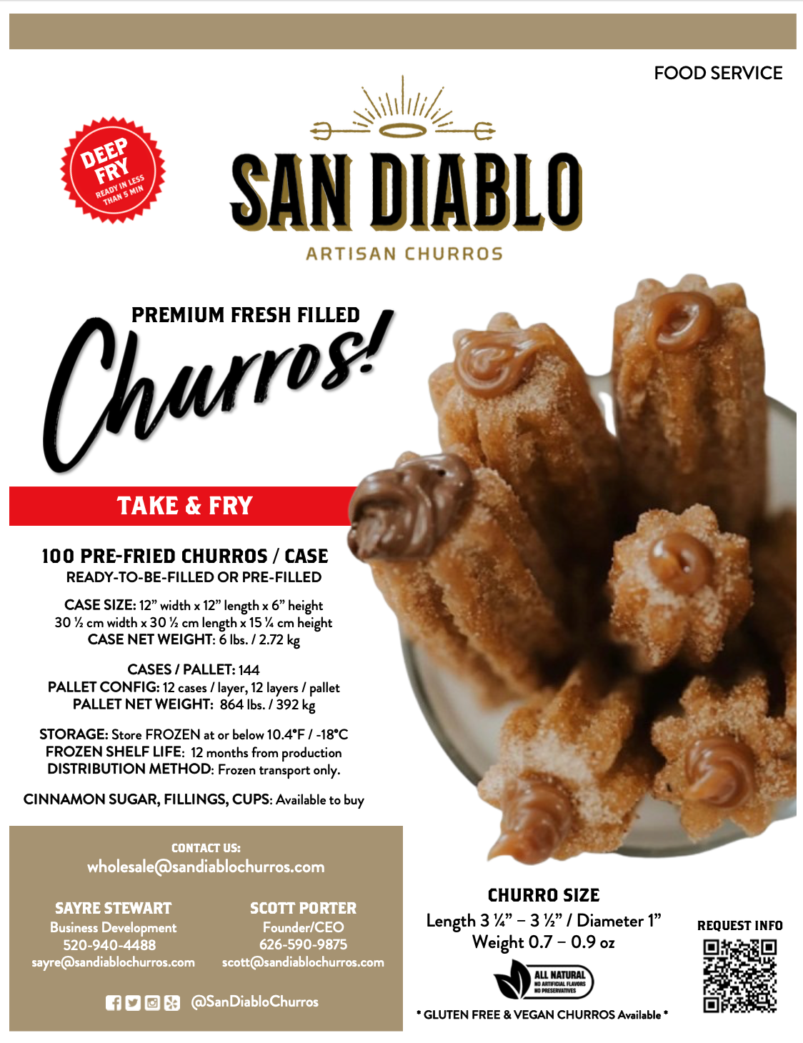 Take and Fry Churros (for Restaurants and Food Service) 161